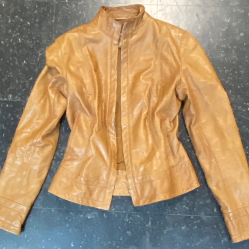 Fitted Cuero Real Leather Jacket Size S